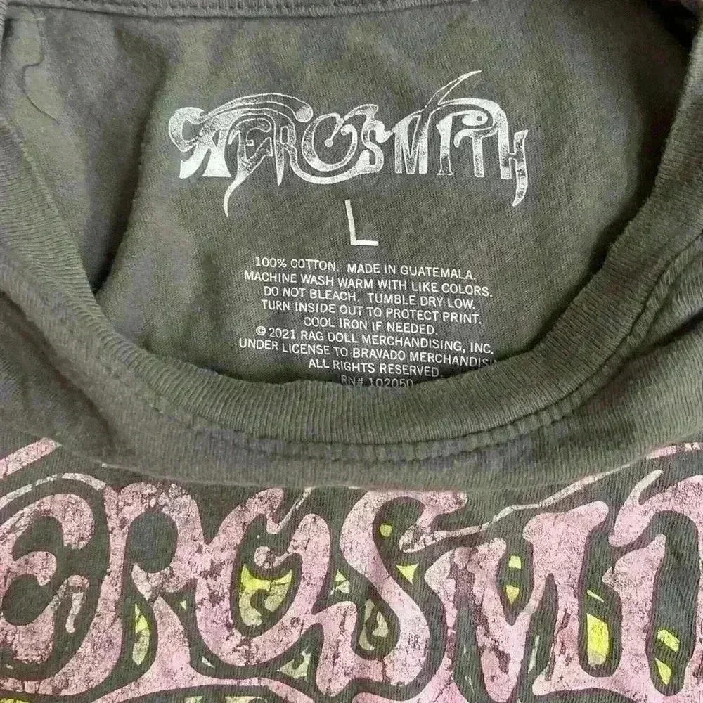 Aerosmith Get Your Wings US Tour 74 Women’s Concert Graphic T-Shirt Gray L - Picture 5 of 8